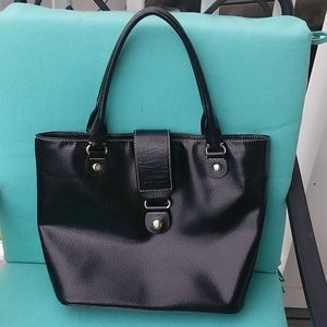 Black Leather Kate Spade Tote